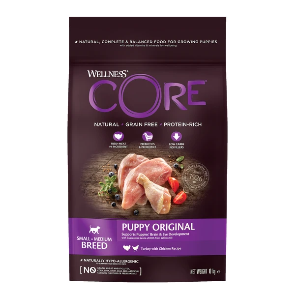 Wellness Core Grain Free Puppy Kalkoen&Kip - Hondenvoer - 10 Kg 3 Wellness Core Grain Free Puppy Kalkoen&Kip - Hondenvoer - 10 Kg