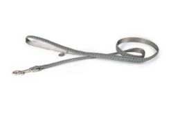 Beeztees Hondenriem Mac Leather 120cm X 15mm Grijs