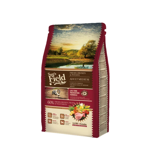 Sam's Field Adult Medium Kip&Aardappel - Hondenvoer - 2.5 Kg 3 Sam's Field Adult Medium Kip&Aardappel - Hondenvoer - 2.5 Kg