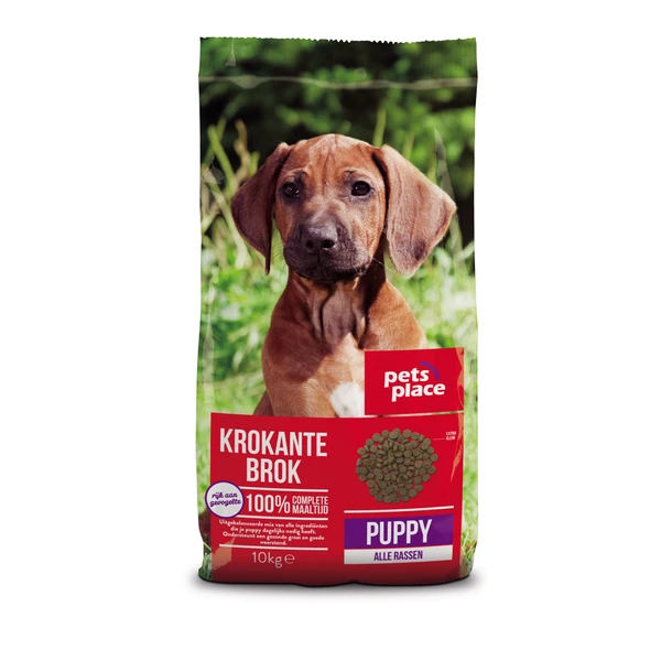 Pets Place Puppy Krokante Brokken Gevogelte&Vlees - Hondenvoer - 10 Kg 3 Pets Place Puppy Krokante Brokken Gevogelte&Vlees - Hondenvoer - 10 Kg