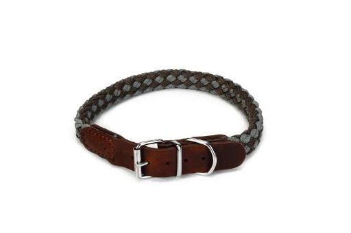 Beeztees Halsband Voor Hond Korda Nylon Grijs / Lichtgrijs 55x2 Cm 4 Beeztees Halsband Voor Hond Korda Nylon Grijs / Lichtgrijs 55x2 Cm - Afbeelding 2