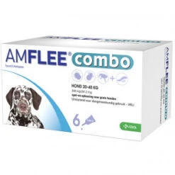 Amflee Combo Spot-on Hond - 268 Mg (20-40 Kg) - 6 Pipetten