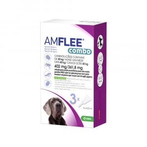 Amflee Combo Spot-on Hond - 402 Mg (>40kg) - 3 Pipetten 2 Amflee Combo Spot-on Hond - 402 Mg (>40kg) - 3 Pipetten