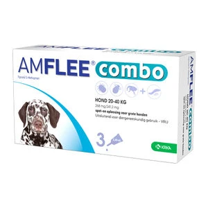 Amflee Combo Spot-on Hond - 268 Mg (20-40 Kg) - 3 Pipetten - Afbeelding 2