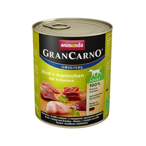 Animonda GranCarno Original Adult - Rund Met Konijn En Kruiden - 6 X 800 G