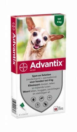 Advantix 40/200 Hond Tot 4 Kg 6 Pipetten