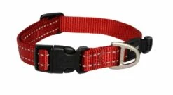 Rogz For Dogs Lumberjack Hondenhalsband Verstelbaar Rood 73 X 2,5 Cm