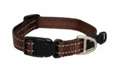 Rogz For Dogs Fanbelt Hondenhalsband Verstelbaar Bruin 56 X 2 Cm