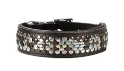 Hunter Halsband Voor Hond Arizona Bruin Nappaleer Bruin Onderlegd 51-58,5x65 Cm