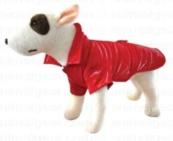 Hondenregenjas New York Red