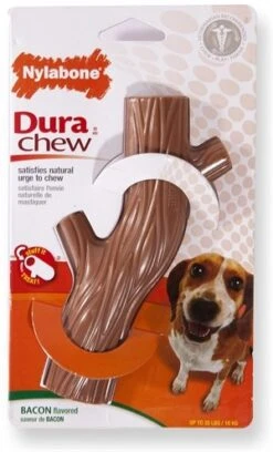 Nylabone Dura Chew Hollow Stick Baconsmaak Tot 16 Kg