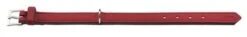 Hunter Halsband Voor Hond Softie Kunstleder Nubuck Look Rood / Zwart 18-24 Cmx22 Mm