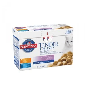 Hill's Science Plan - Feline Mature Adult - Favourite Selection 12x85 G 4 Hill's Science Plan - Feline Mature Adult - Favourite Selection 12x85 G - Afbeelding 2