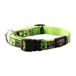 Rogz Halsband - Armed Response - Lime Juice